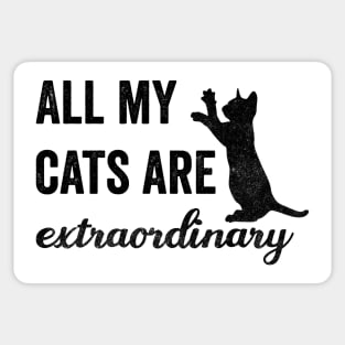 All My Cats Are Extraordinary Sticker